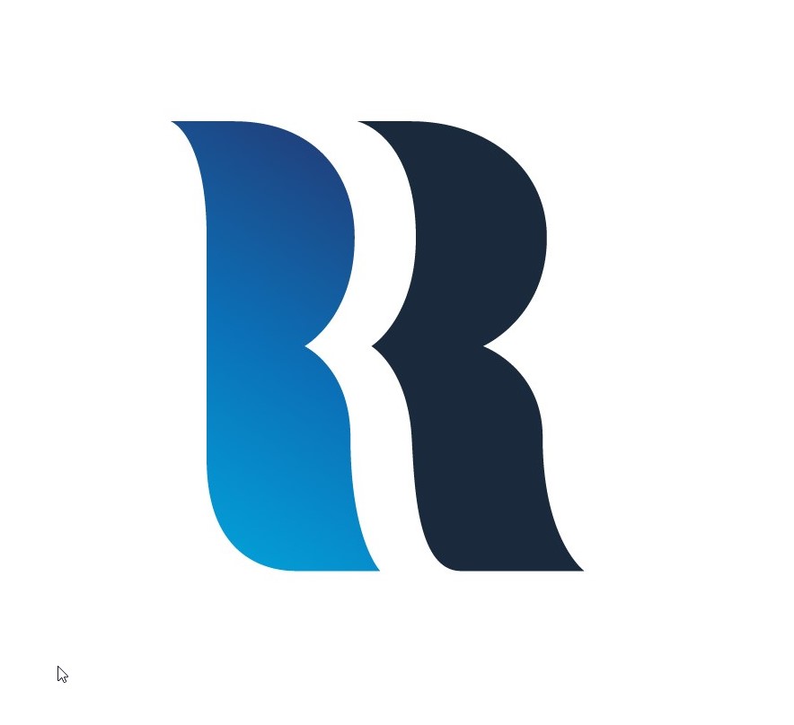 A stylized, modern logo consisting of two mirrored capital letter 