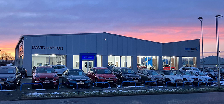 Picture of David Hayton's dealership building.